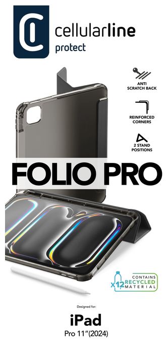 Folio aus Kunstleder für Apple iPad Pro 11" bis 27,9 cm (11") (Schwarz) Folio 
