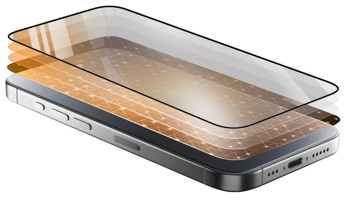 Klare Bildschirmschutzfolie gehärtetes Glas für  Apple iPhone 16 Plus Fallbeständig, Schlagfest, Kratzresistent Fortified Xtreme Glass 