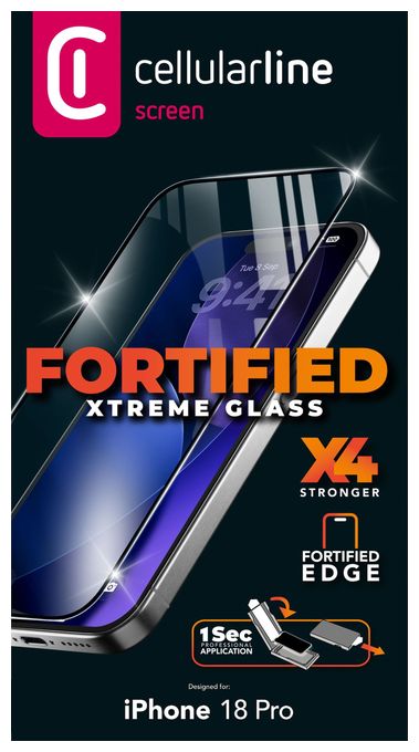 FORTIFIED XTREME GLASS - IPHONE 17 PRO / 18 PRO 
