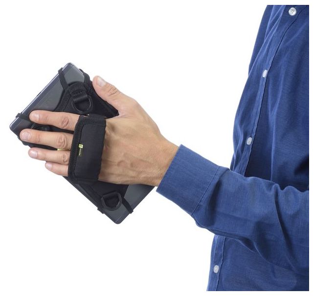Cover aus Stoff für Universal 225 x 150 mm bis 22,9 cm (9") (Schwarz) Handle Case 