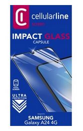 Klare Bildschirmschutzfolie gehärtetes Glas 9H für  Samsung Galaxy A24 4G Stoßfest, Kratzresistent, Schockresistent Impact Glass Capsule 