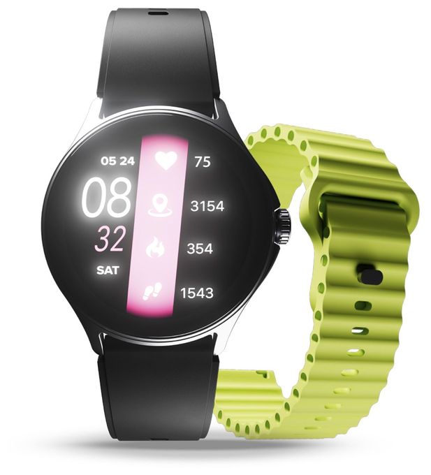 Digital Smartwatch Rund IP67 168 h  ION Pro Round (Schwarz) 