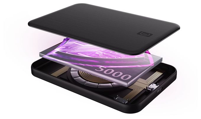 Powerbank USB Typ-C  Mag Airy 5.000 mAh (Schwarz) 