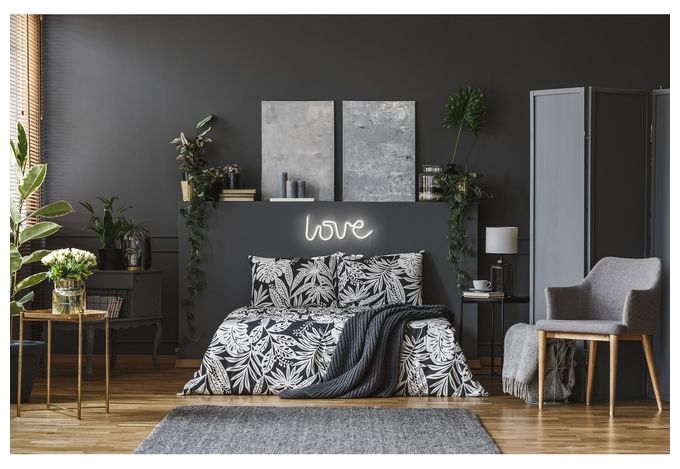 LED Weiß USB Neon Wall Light Love 