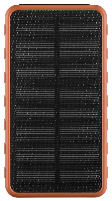 10000 mAh Powerbank USB Typ-C  Solar (Orange) 
