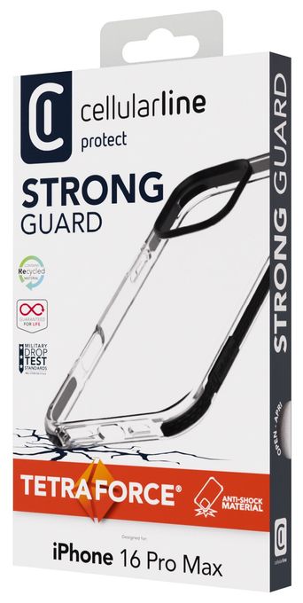 Cover für Apple iPhone 16 Pro Max  Tetra Force Strong Guard (Schwarz) 