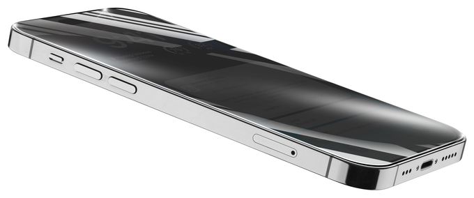 Klare Bildschirmschutzfolie " Privacy " gehärtetes Glas 9H für  Apple iPhone 14 Pro Max Antibakteriell Top Secret Glass 