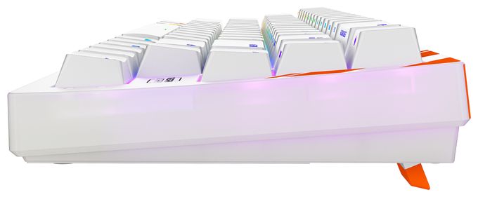 RGB-LED Gaming Tastatur USB  K5 Pro TMR Compact (Orange, Weiß) 