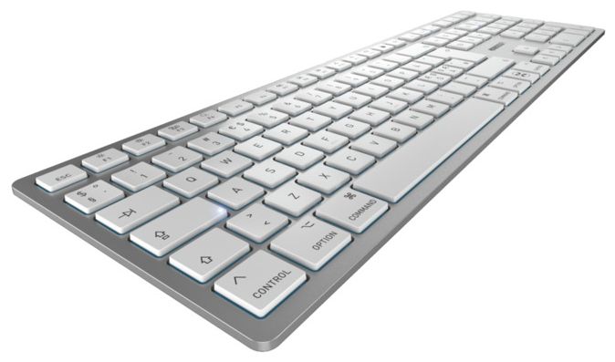 Universal Tastatur USB + Bluetooth  KW9100 Slim Mac (Silber) 