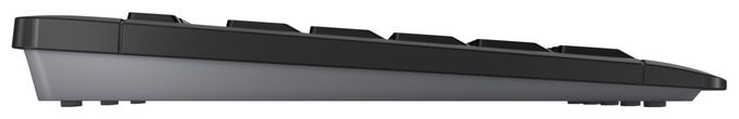 Heimbüro Tastatur RF Wireless 2.4 GHz  Stream Desktop Comfort (Schwarz) 