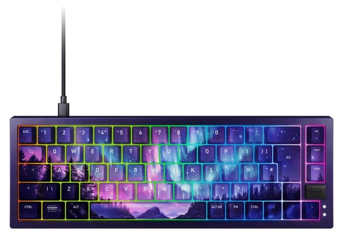 RGB-LED Home Tastatur USB  XTRFY K5V2 & GP6 Northern Light Bundle (Mehrfarbig) 