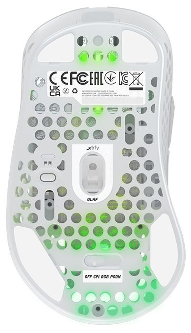 19000 DPI Gaming Maus Optisch  M4 RGB (Weiß) 