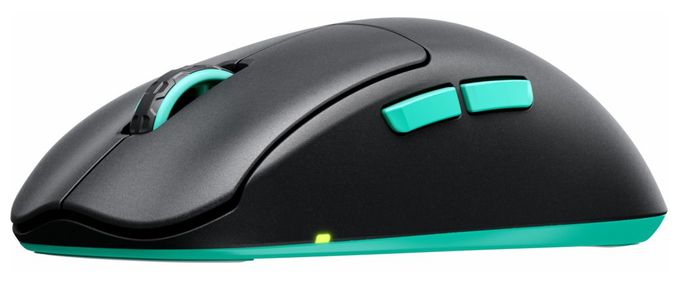 26000 DPI Gaming Maus  M68 Wireless (Schwarz, Türkis) 