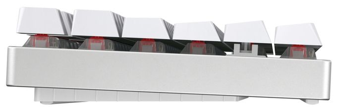 RGB-LED Gaming Tastatur USB + RF Wireless + Bluetooth 2.4 GHz  MX8.2 TKL Wireless XAGA (Weiß) 
