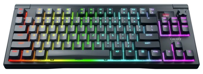 RGB-LED Gaming Tastatur USB + RF Wireless + Bluetooth 2.4 GHz  MX8.3 TKL Wireless (Grau) 