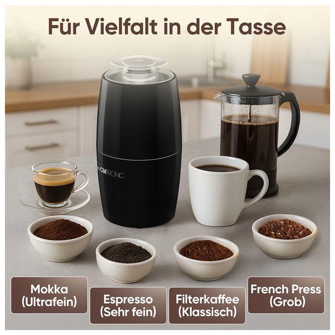 Kaffeemühle für 60 g 150 W  KSW3806 (Schwarz) 