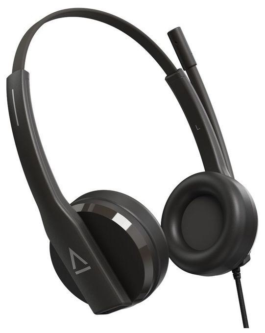 Ohraufliegender Kopfhörer Kabelgebunden USB Typ-A  HS-230 (Schwarz) 