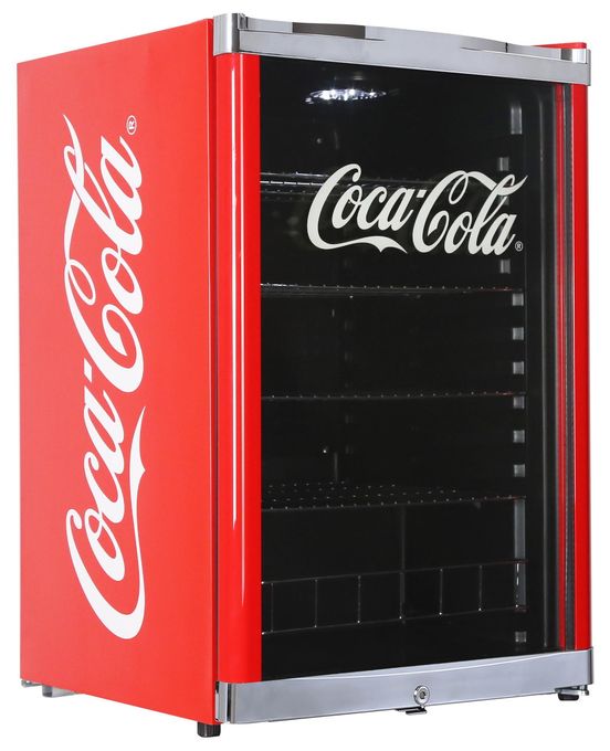 115 l Tischkühlschrank EEK: E 81 kWh Jahr  HighCube Coca Cola HC166E (Rot) 