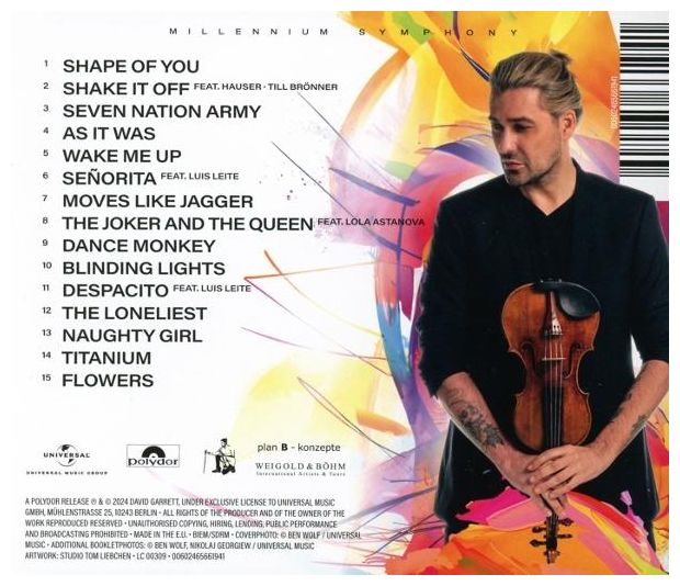 David Garrett - Millennium Symphony (Standard Jewelcase) 