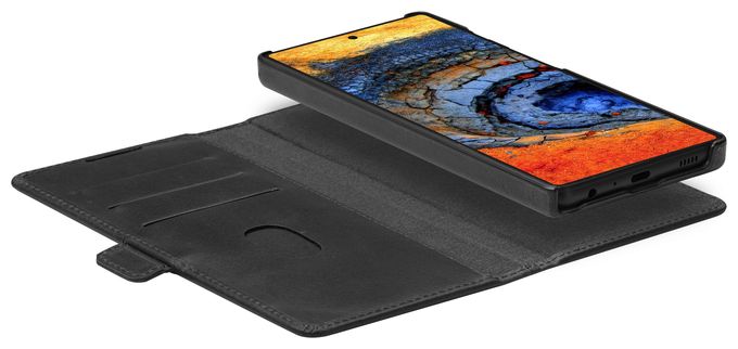 Flip case für Samsung Galaxy S25 Ultra  Lynge (Schwarz) 