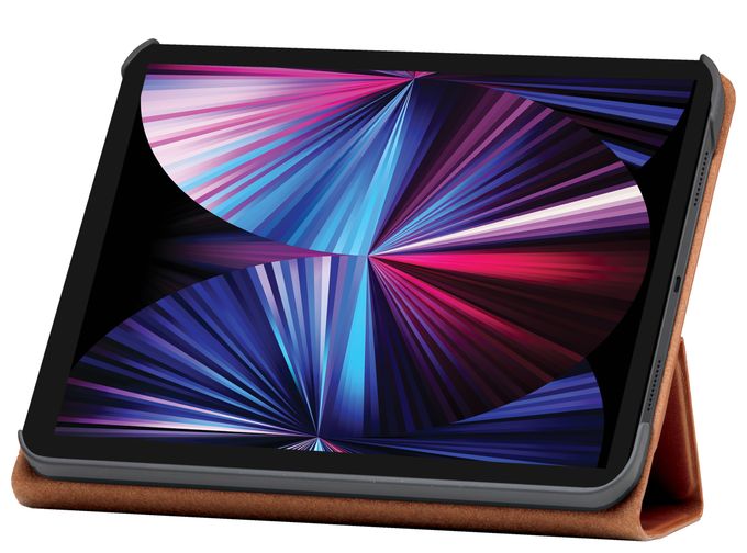 Folio aus Vollnarbenleder für Apple iPad mini (6th generation) bis 21,1 cm (8.3") Kratzresistent mit Magnetverschluss (Beige) Risskov 