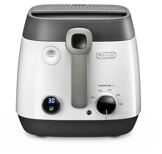 2,4 l 1800 W  DeLonghi FS6067 Fritteuse (Anthrazit, Weiß) 