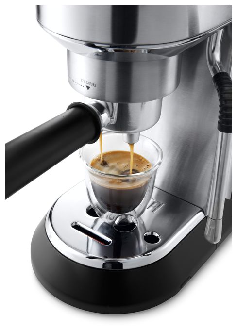 Siebträger Kaffeemaschine 15 bar 1300 W  EC885.M Dedica Arte (Silber) 