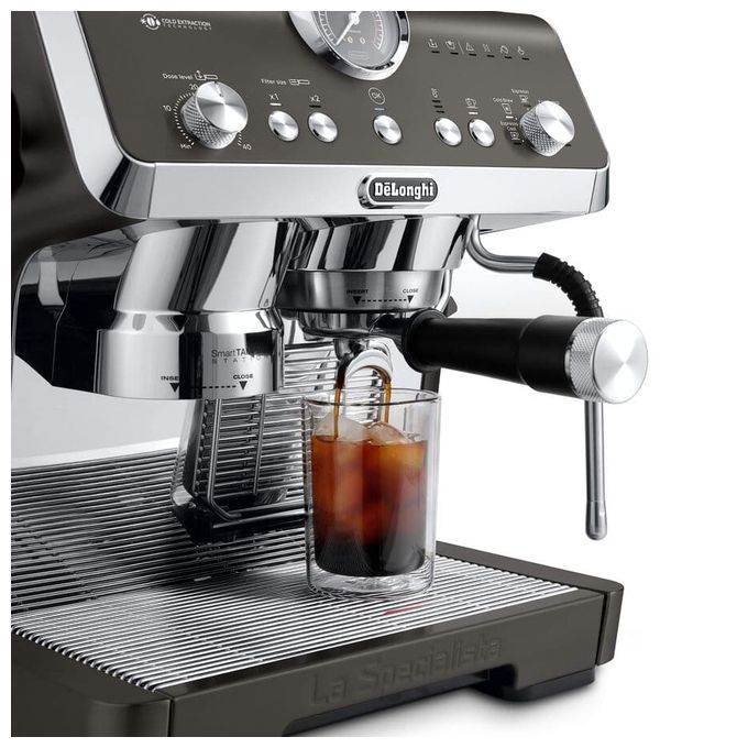 Siebträger Kaffeemaschine 19 bar 1550 W  EC9555.BK La Specialista (Schwarz, Edelstahl) 