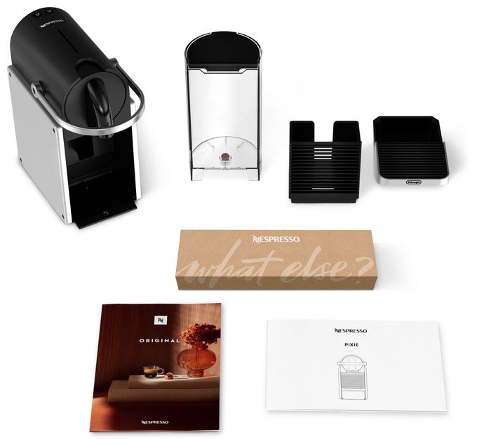 Nespresso Kapselmaschine 19 bar 1,0 l (Schwarz, Grau, Silber) EN127.S Pixie 