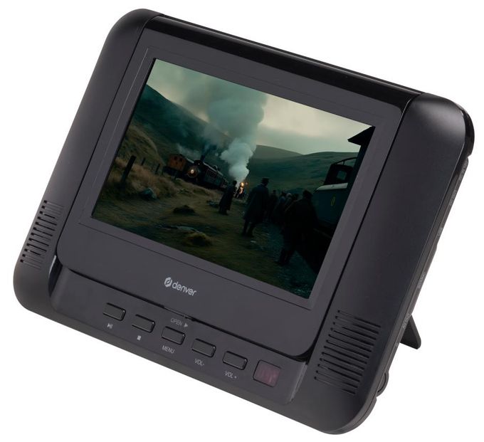 17,8 cm (7 Zoll) Tragbarer DVD-Player DVD, DVD+R, DVD+RW, CD, CD-R, CD-RW MTW-793 