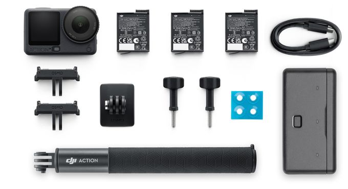 Aktion Kamera 155° 38 MP  Osmo Action 6 Adventure Combo (Schwarz) 