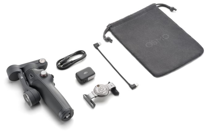 Stativ Gimbal für Smartphone faltbar Bluetooth  Osmo Mobile 8 Standard (Schwarz) 