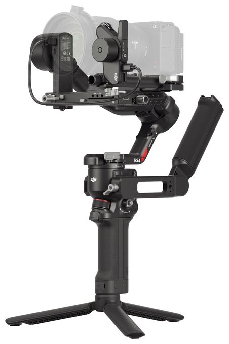 Stativ Gimbal für Kamera faltbar Bluetooth  RS4 (Schwarz) 