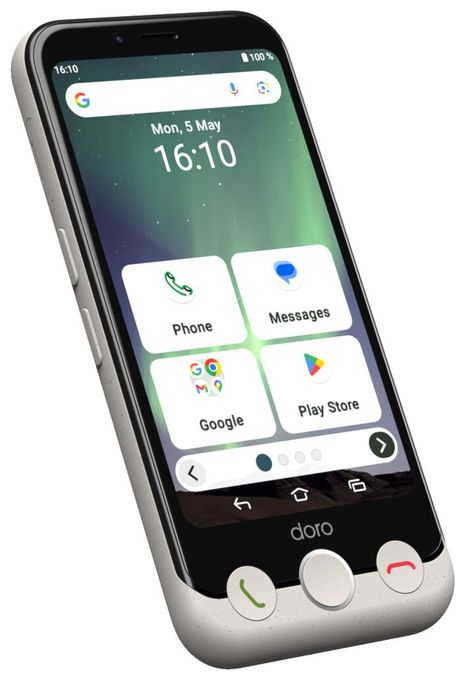 64 GB 4G Smartphone 11,4 cm (4.5 Zoll) 2,0 GHz Android 13 MP Einzelne Kamera Kamera Dual Sim WiFi 5  Aurora A10 (Schwarz, Weiß) 
