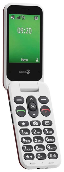 4G Smartphone 7,11 cm (2.8 Zoll) 0,3 MP Single SIM  Leva E22 (Rot, Weiß) 