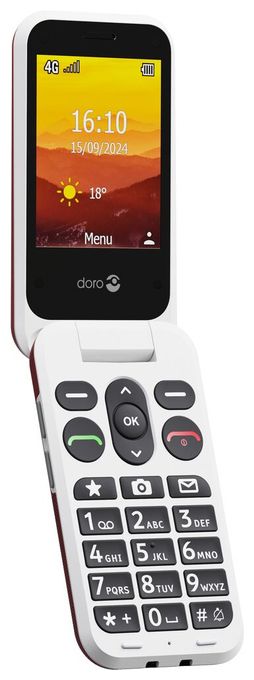 4G Smartphone 7,11 cm (2.8 Zoll) 2 MP Single SIM  Leva L20 (Rot, Weiß) 