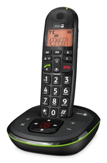DECT-Telefon  PhoneEasy 105wr (Schwarz) 