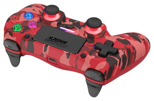 Analog / Digital Gamepad für PlayStation PS4  Mizar (Camouflage, Rot) 