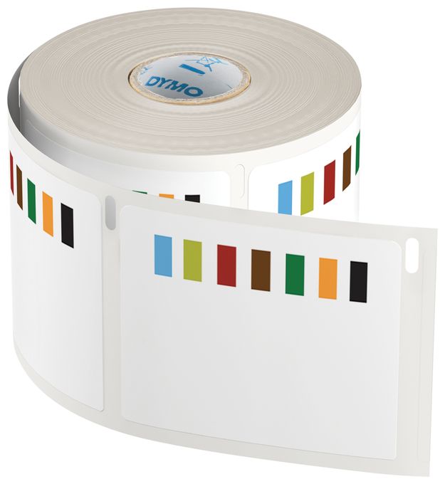 DYMO Original LabelWriter Etiketten für Lagerbewegungen | 54 mm x 70 mm | Farbcodierte Etiketten für die Vorratsrotation in der Großküche an | 400 Etiketten | für LabelWriter-Beschriftungsgerät 