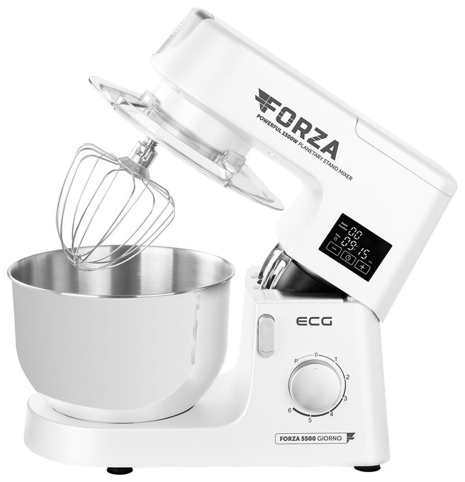 1500 W Küchenmaschine 6,5 l  Forza 5500 (Edelstahl, Weiß) 