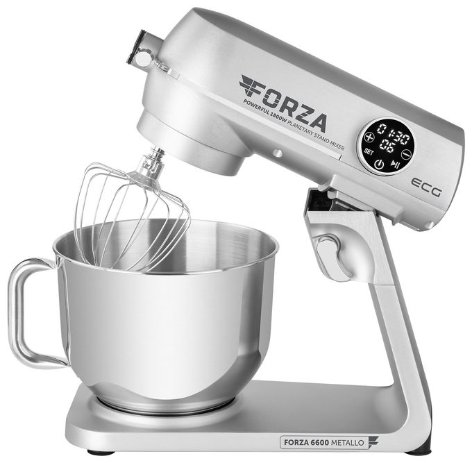 1800 W Küchenmaschine 6,5 l  Forza 6600 (Silber, Edelstahl) 