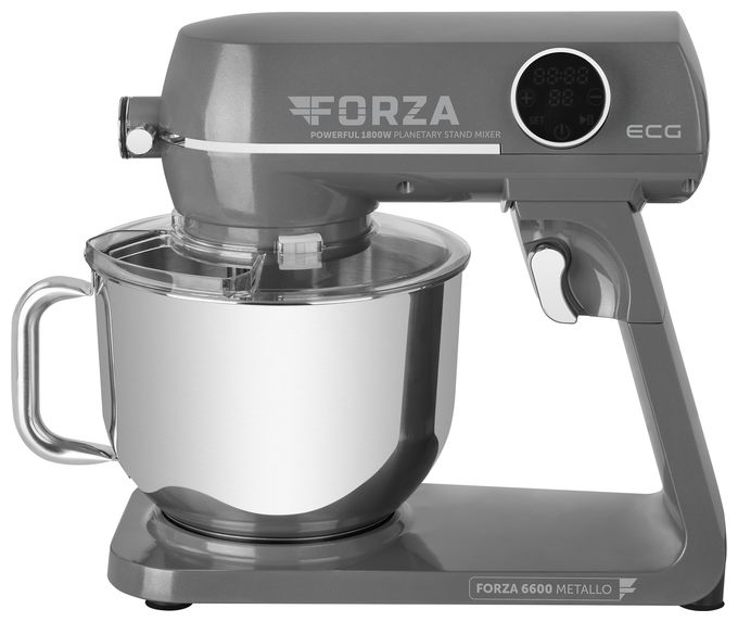 1800 W Küchenmaschine 6,5 l  Forza 6600 (Schwarz, Edelstahl) 
