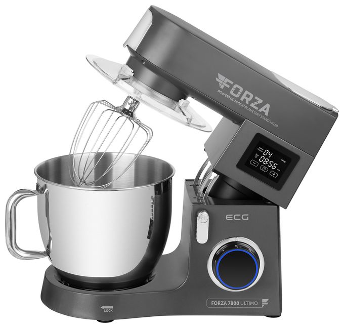 1800 W Küchenmaschine 8 l  Forza 7800 (Schwarz, Edelstahl) 