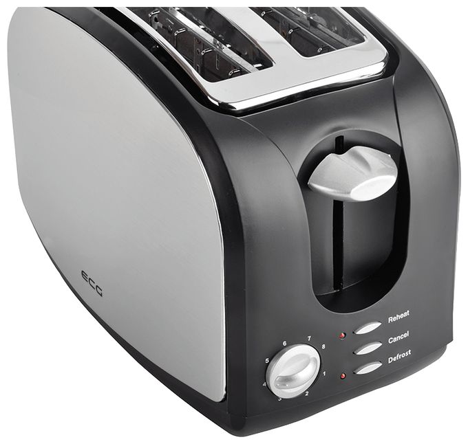 Toaster 900 W 2 Scheibe(n) 8 Stufen  ST968 (Schwarz, Edelstahl) 