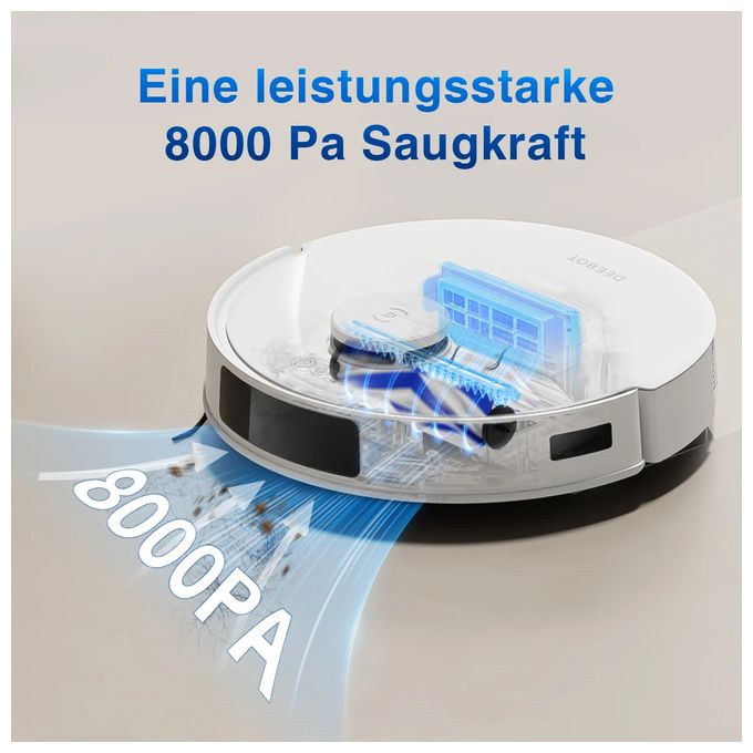 Saugroboter nass/trocken 300 min Akku  Deebot N20 Plus (Weiß) 