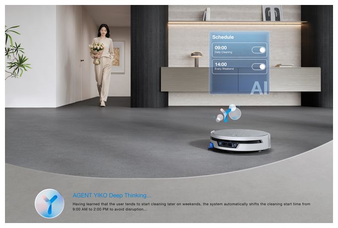 Saugroboter nass/trocken 999 min Akku 27000 Pascal Leistung  Deebot X12S Pro Omni (Weiß) 