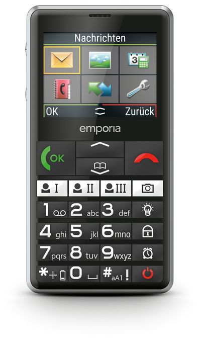 4G Smartphone 5,87 cm (2.31 Zoll) 2 MP Single SIM  Pure V76 (Schwarz) 