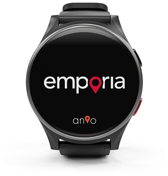 Digital Smartwatch Rund IP68 4G  Watch LTE (Schwarz, Silber) 