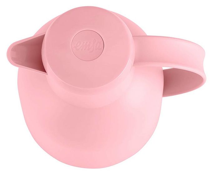  SAMBA Quick Press Isolierkanne 1,0l Glas-Isolierkolben (Pink) 