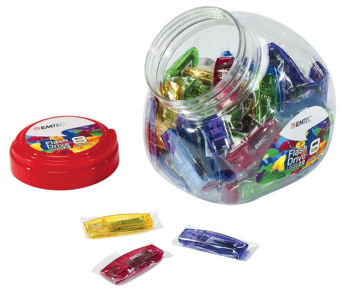 USB Typ-A Stick 32 GB  C410 Color Mix - Candy Jar 80 Stück (Mehrfarbig) 